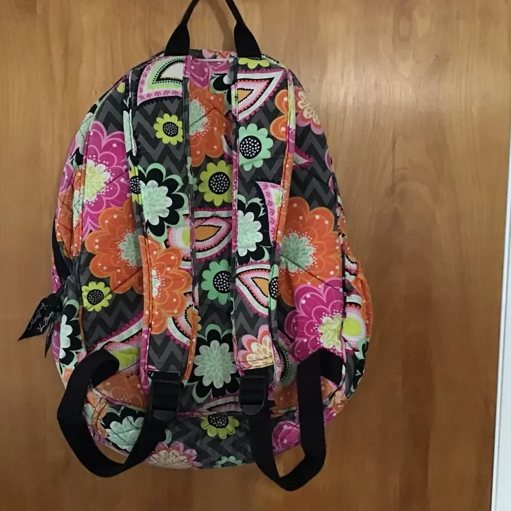 Vera Bradley Chevron Floral Paisley Print BackPack